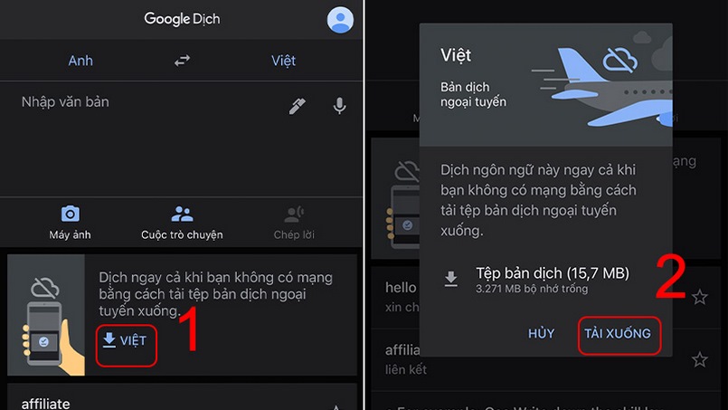Tải ngôn ngữ dùng ngoại tuyến cho trang bị iOS